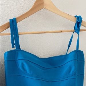 Herve Léger Paris top (small) and skirt (medium).